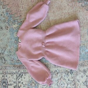 Janie and Jack pink sweater dress